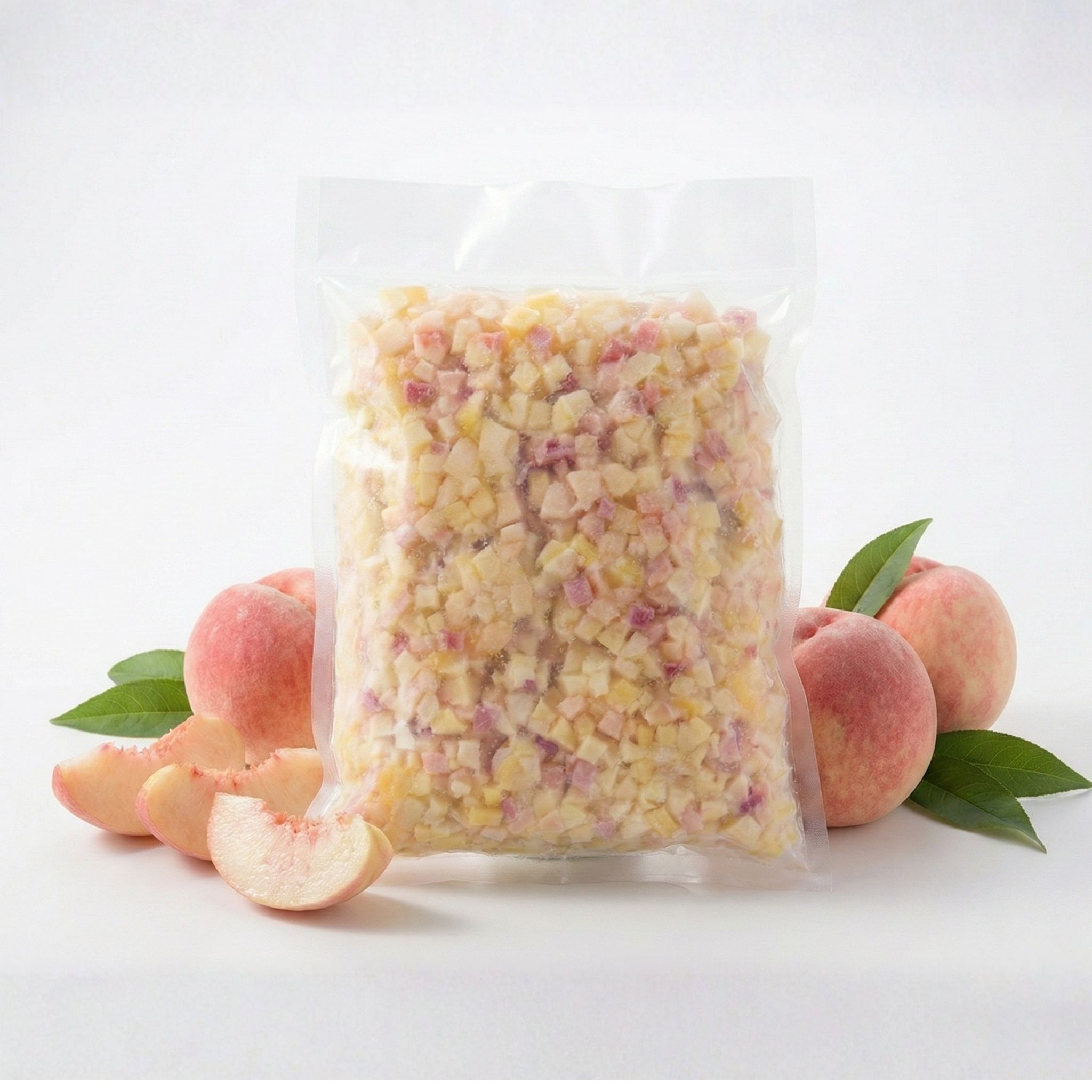 冷凍水蜜桃丁 (紅白)